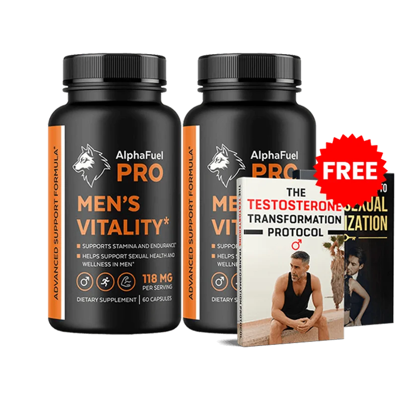 AlphaFuel Pro Men's Wellness Health — 2 Bottle / 60 Day Pack